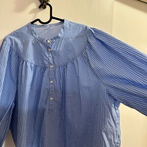Old Navy Blue Striped Blouse